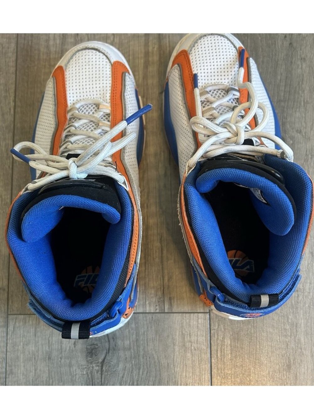 Fila Grant Hill 2 PDR Men Shoes Size 6 Orange Blue Sneakers 3BM01882-114 Bball - Picture 7 of 11